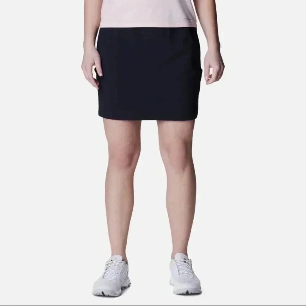 Columbia Omni-Shield Repellency‎ Skort Skirt Golf Black Pockets  XL 14 NWOT